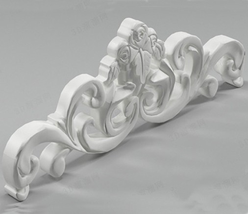磐石GRC歐式山花3D模型